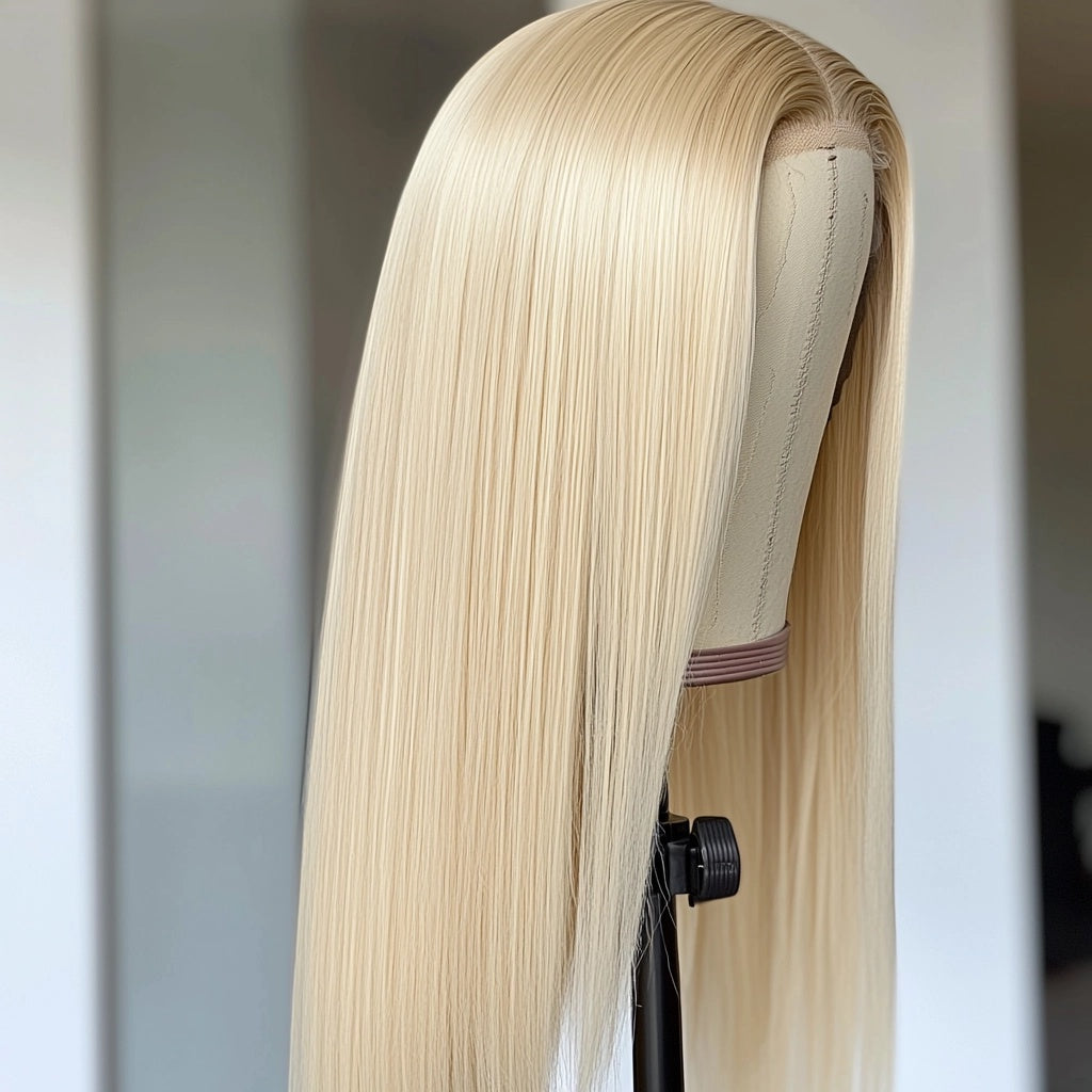 Brazilian Straight Blonde 613 5x5 HD Lace Closure Wig 250% density