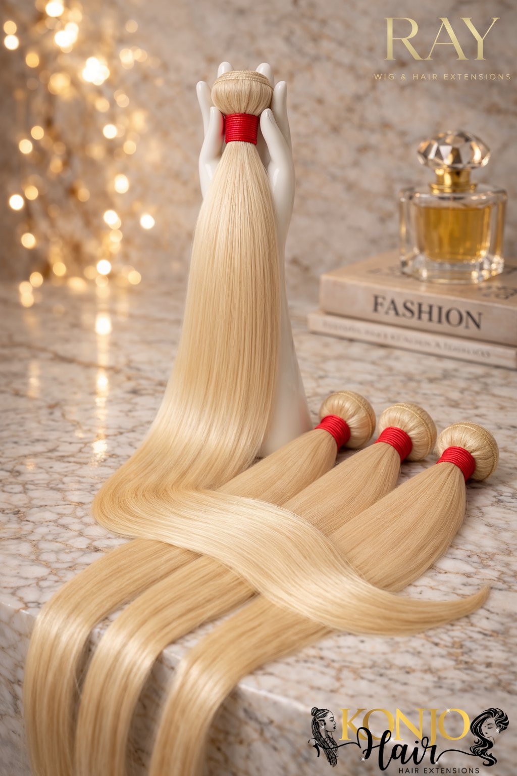 Straight - Virgin Brazilian Hair blond 613