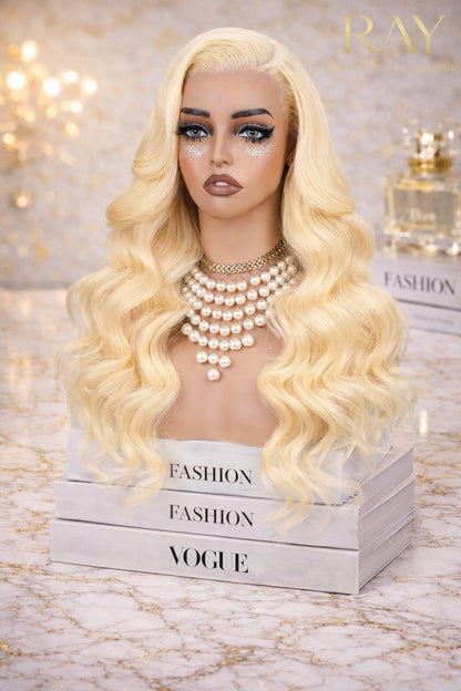 Brazilian Body wave Blonde 613 5x5 HD Lace Closure Wig