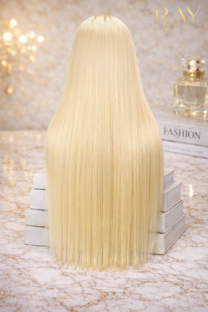 Brazilian Straight  Blonde 613 5x5 HD Lace Closure Wig
