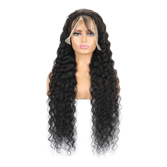 Brazilian Deep Wave 13x4 HD Lace Frontal Wig 180% density