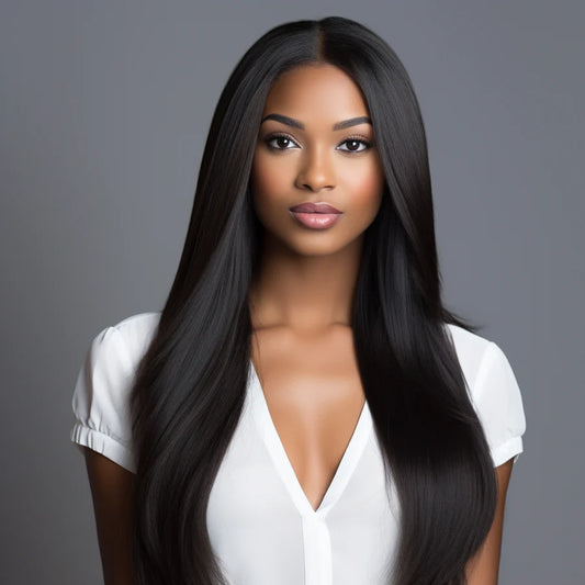 Brazilian straight 5x5 HD Lace Closure Wig
