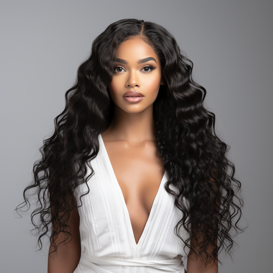Brazilian Deep Wave 13x4 HD Lace Frontal Wig 180% density