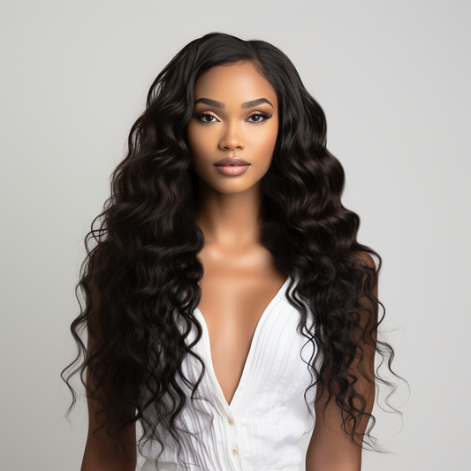Brazilian Loose Wave 13x4 HD Lace Frontal Wig 180% density