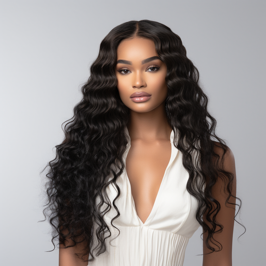 Brazilian Deep Wave 13x4 HD Lace Frontal Wig 250% density