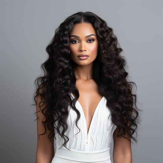 Brazilian Deep Wave 5x5 HD Lace Closure Wig in 180% density