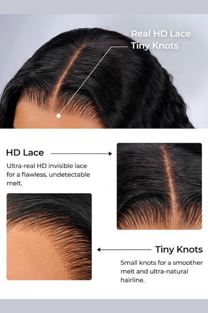 Brazilian straight 5x5 HD Lace Closure Wig